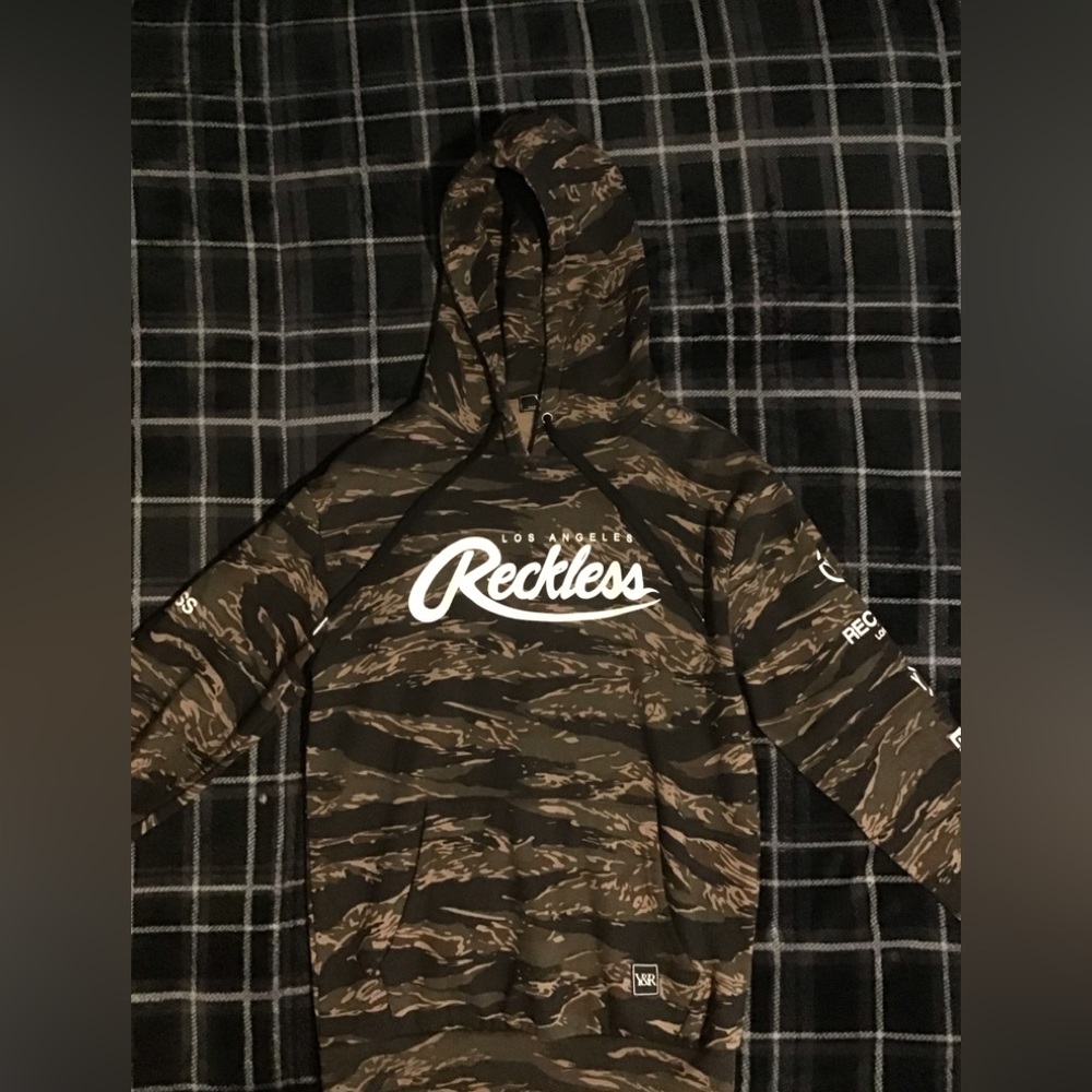 Rare Young and Reckless Camouflage Hoodie